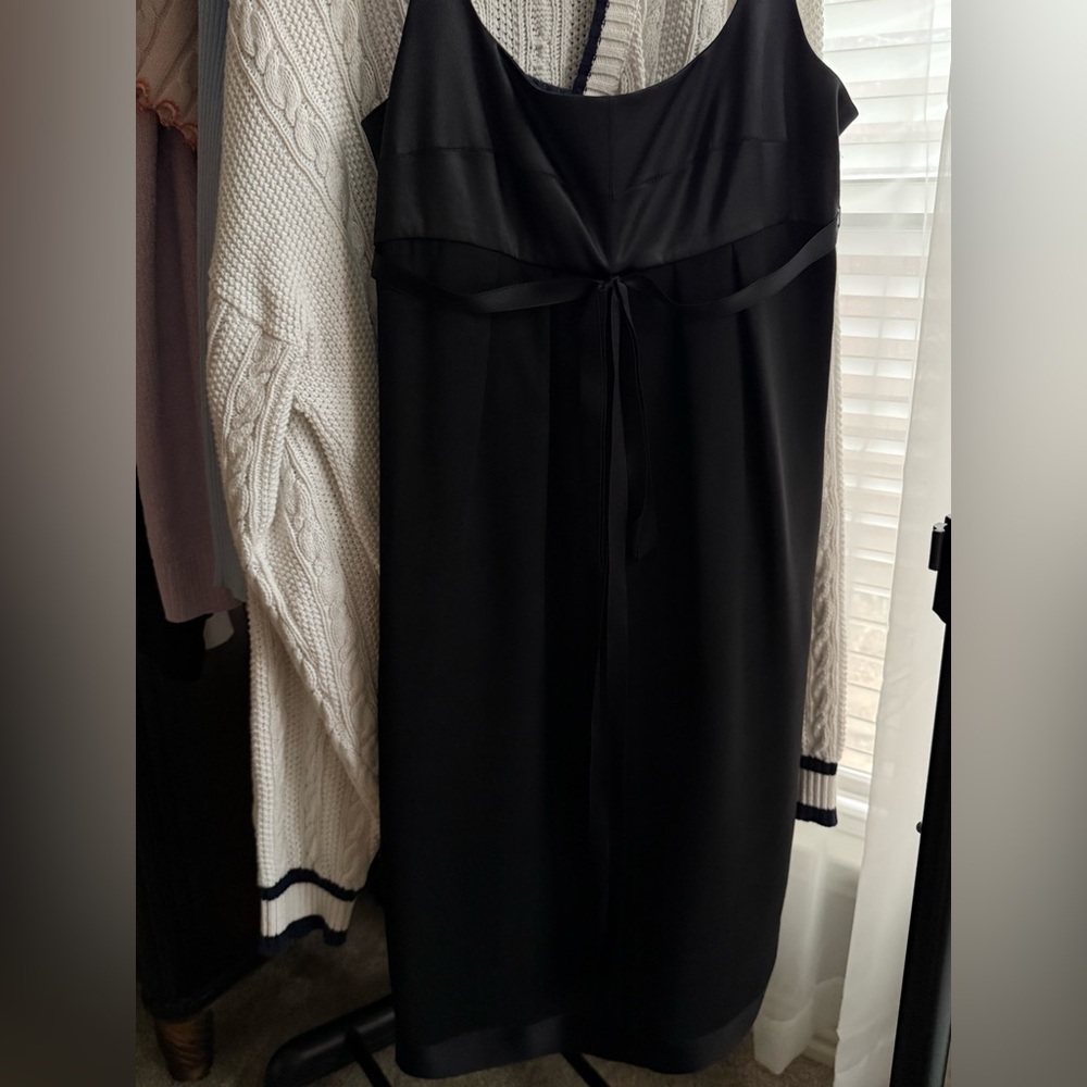 CHANEL Black Satin Garment